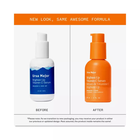 Ursa Major Brighten Up Vitamin C Serum | Brightening Face Serum | 1 fl oz