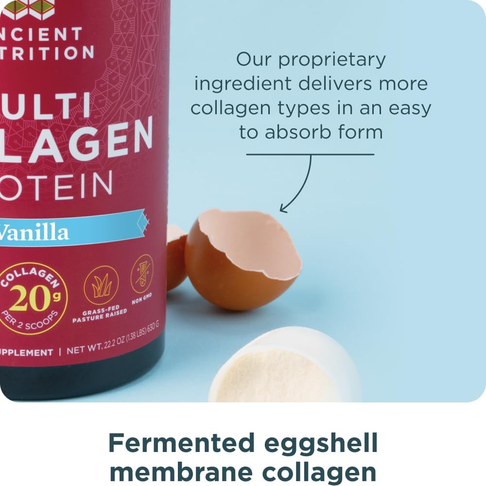 Ancient Nutrition Multi Collagen Protein Powder Vanilla | 45 Servings