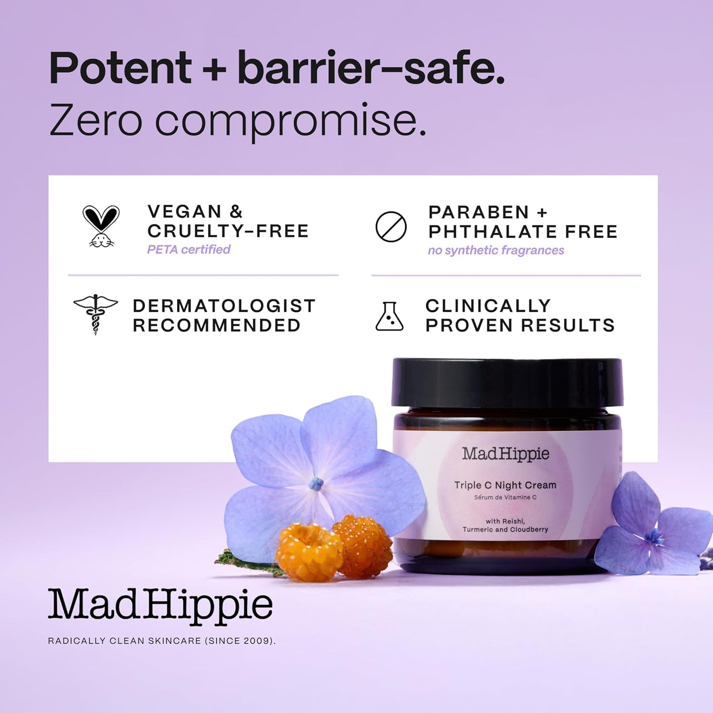 Mad Hippie Triple C Night Cream | 2.1 oz