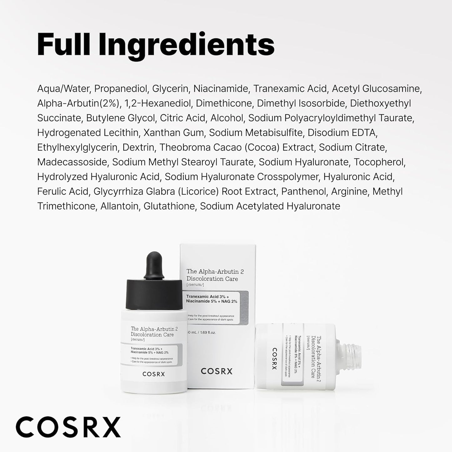 COSRX 2% Alpha Arbutin Discoloration Care Face Serum | 1.7 fl oz