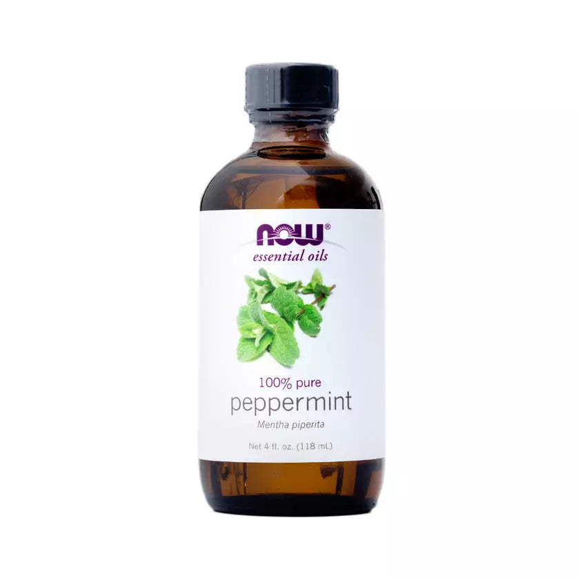 NOW Foods Peppermint Essential Oil, Pure Steam Distilled Peppermint Oil, 4 fl oz