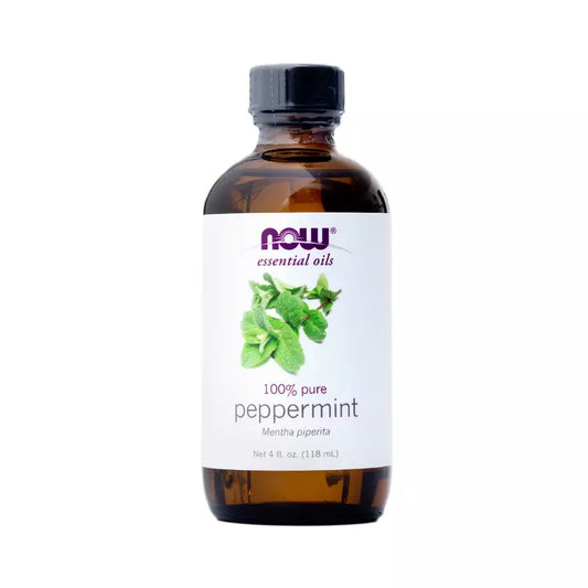 NOW Foods Peppermint Essential Oil, Pure Steam Distilled Peppermint Oil, 4 fl oz