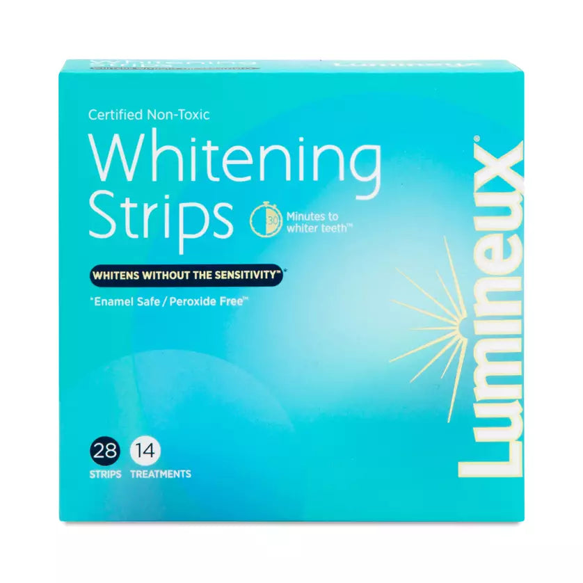 Lumineux Teeth Whitening Strips, Peroxide-Free & Enamel Safe, 14 Count