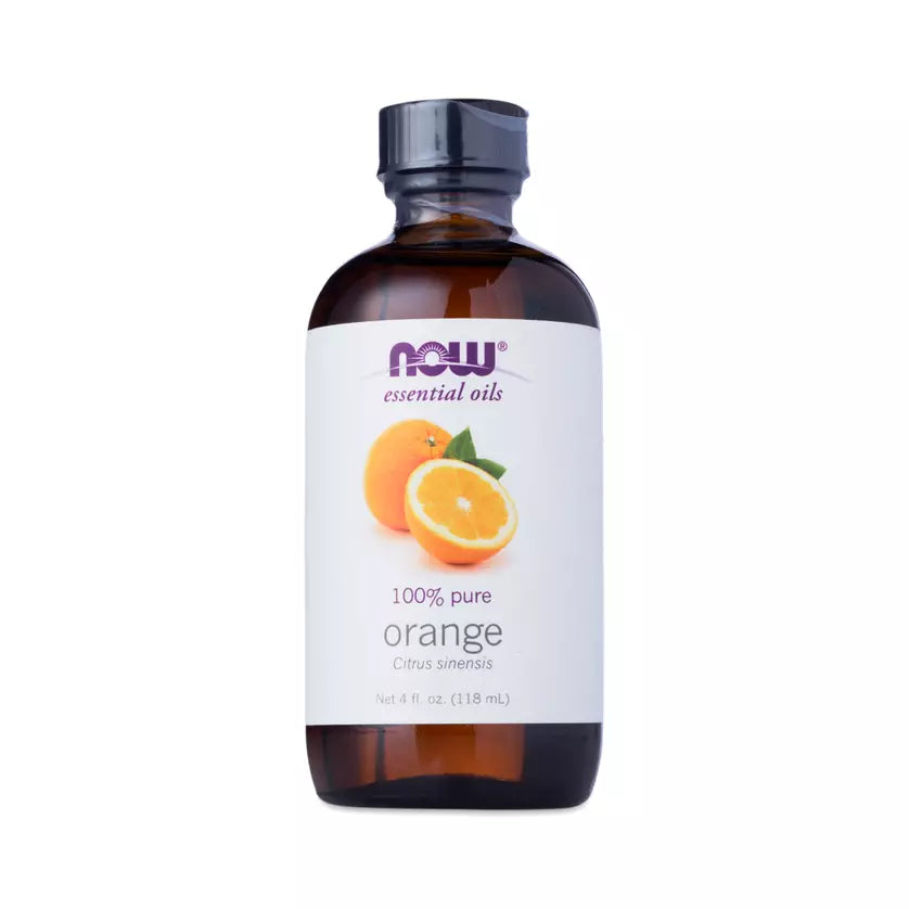 NOW Foods Orange Essential Oil, 100% Pure Orange Peel Oil, 4 fl oz
