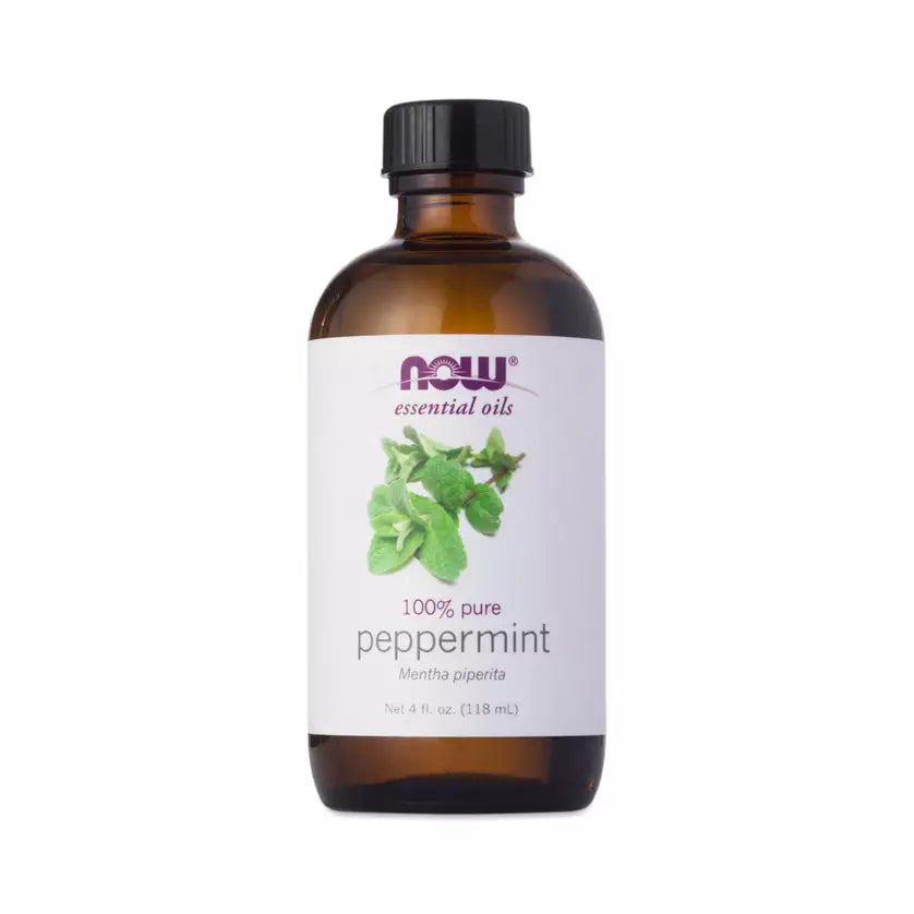 NOW Foods Peppermint Essential Oil, Pure Steam Distilled Peppermint Oil, 4 fl oz