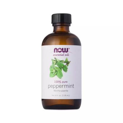 NOW Foods Peppermint Essential Oil, Pure Steam Distilled Peppermint Oil, 4 fl oz