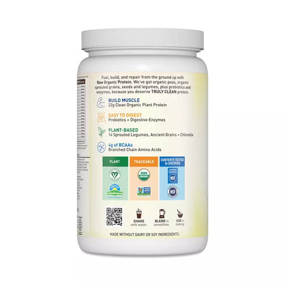 Garden of Life Raw Organic Protein Powder, Chocolate, Plant-Based Protein, 24.69 oz