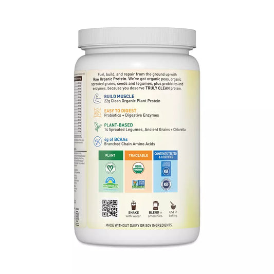 Garden of Life Raw Organic Protein Powder, Chocolate, Plant-Based Protein, 24.69 oz