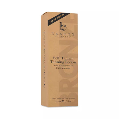 Beauty by Earth Self Tanner Body Lotion, Fair to Medium, 7.5 fl oz