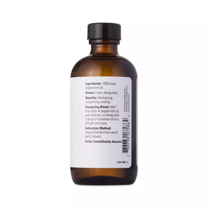 NOW Foods Peppermint Essential Oil, Pure Steam Distilled Peppermint Oil, 4 fl oz