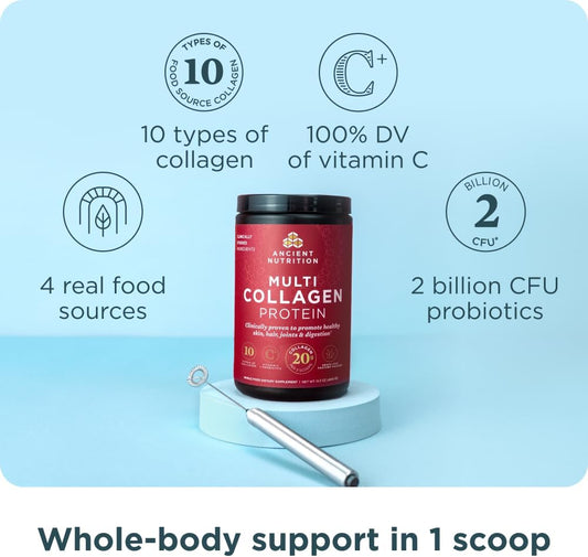 Ancient Nutrition Multi Collagen Protein Powder Unflavored| 45 Servings