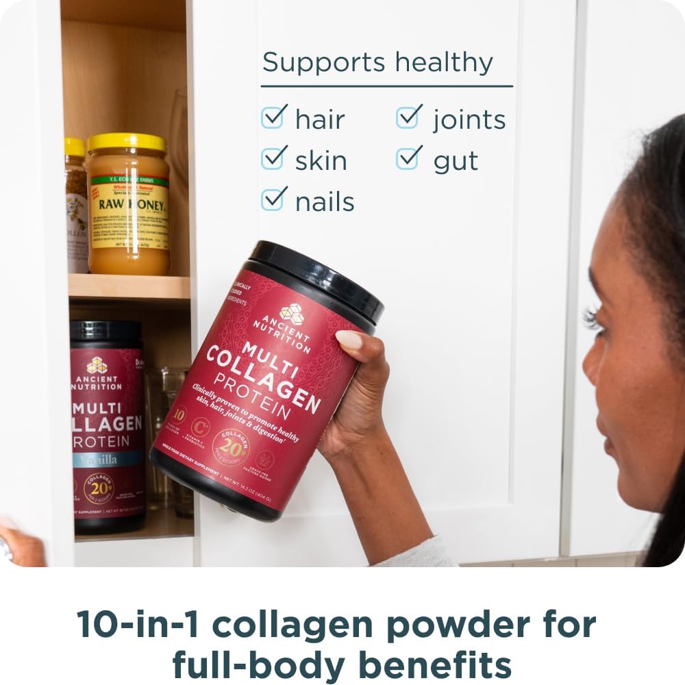 Ancient Nutrition Multi Collagen Protein Powder Unflavored| 45 Servings