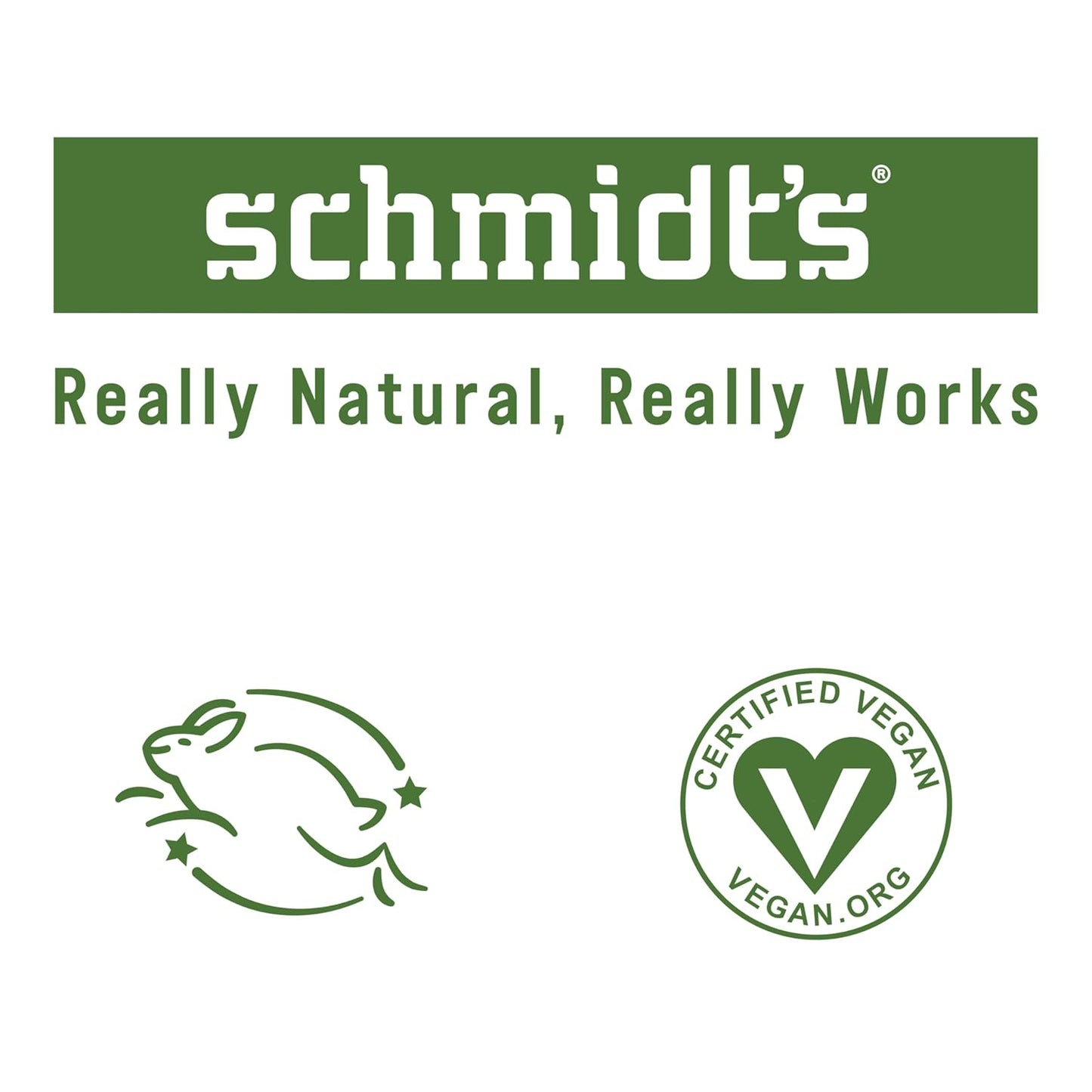 Schmidt's Aluminum-Free Vegan Deodorant Bergamot & Lime | 2.65 oz | 2-Pack