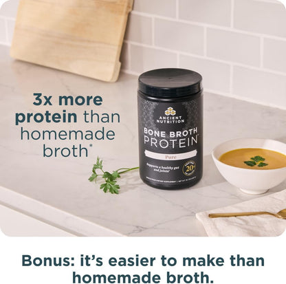 Ancient Nutrition Bone Broth Protein Powder Pure