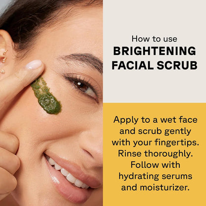 Acure Brightening Facial Scrub Exfoliating Face Wash - 4 fl oz (2 Pack)