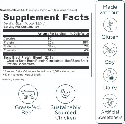 Ancient Nutrition Bone Broth Protein Powder Pure