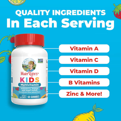 MaryRuth's Kids Sugar Free Multivitamin Gummies | 60 Count