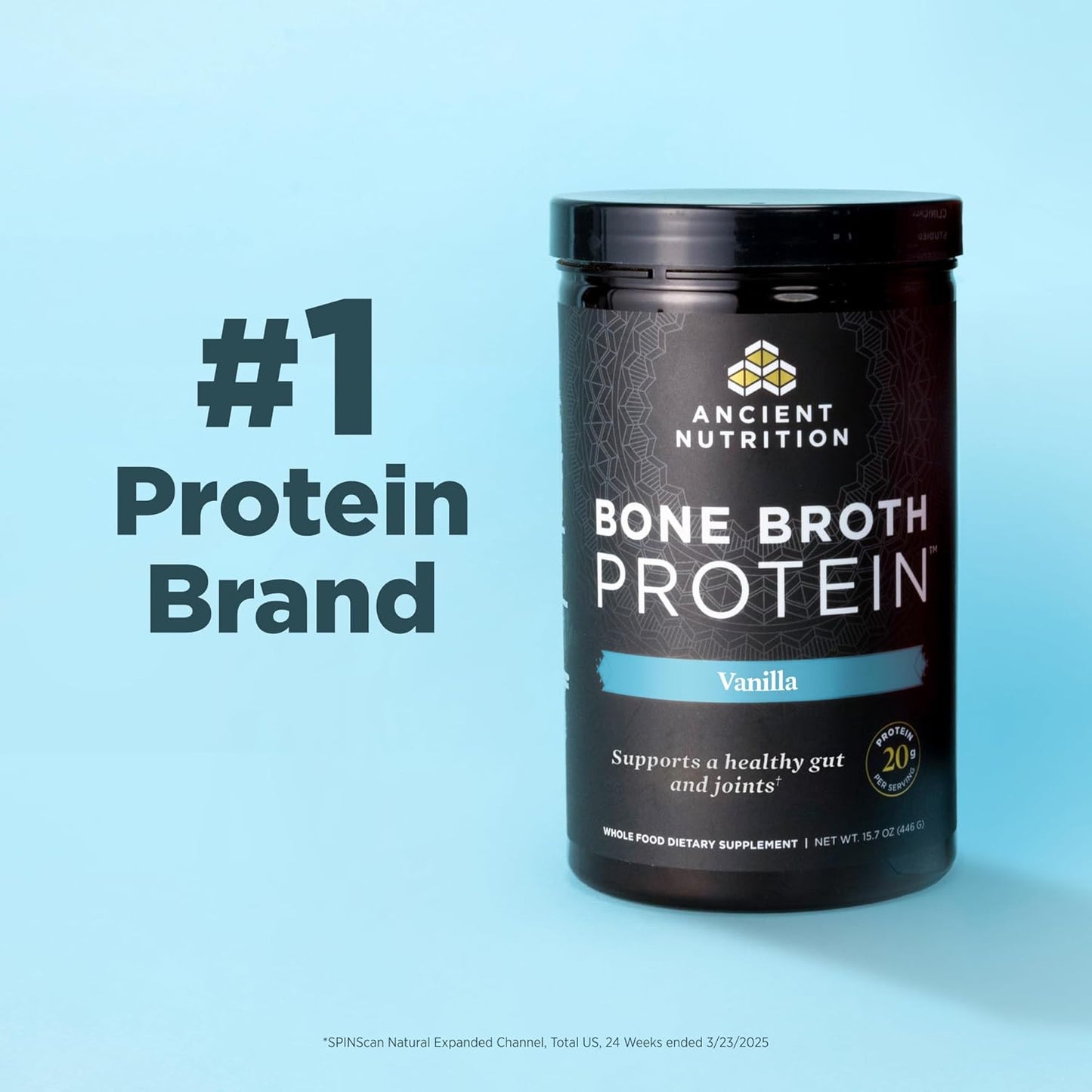 Ancient Nutrition Bone Broth Protein Powder Pure