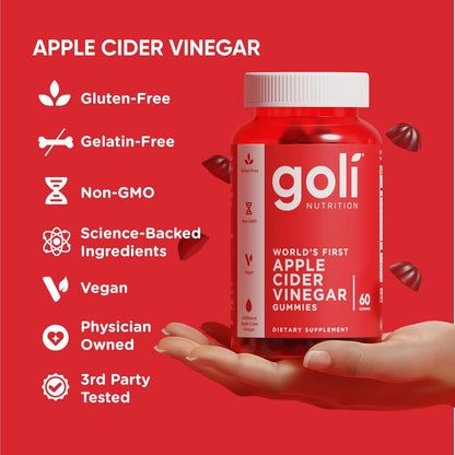 Goli Apple Cider Vinegar Gummies | 60 Count
