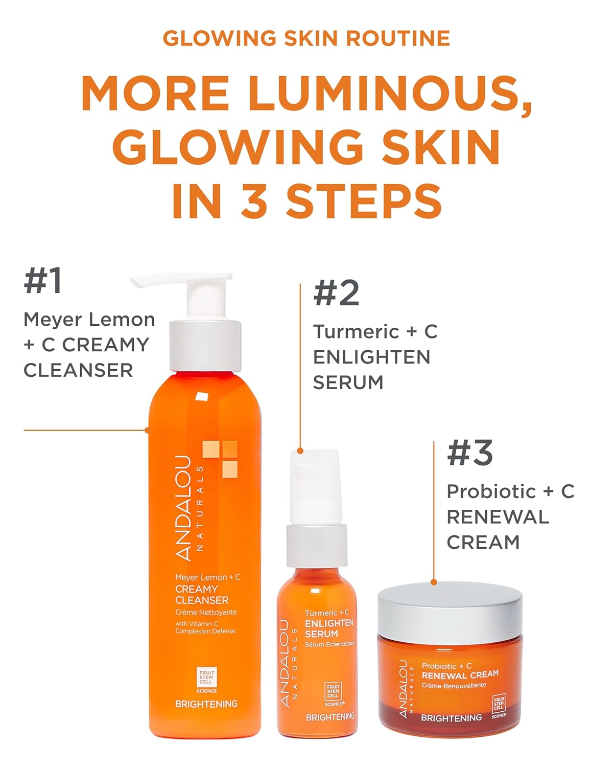 Andalou Naturals Turmeric + Vitamin C Enlighten Serum | 1.1 fl oz