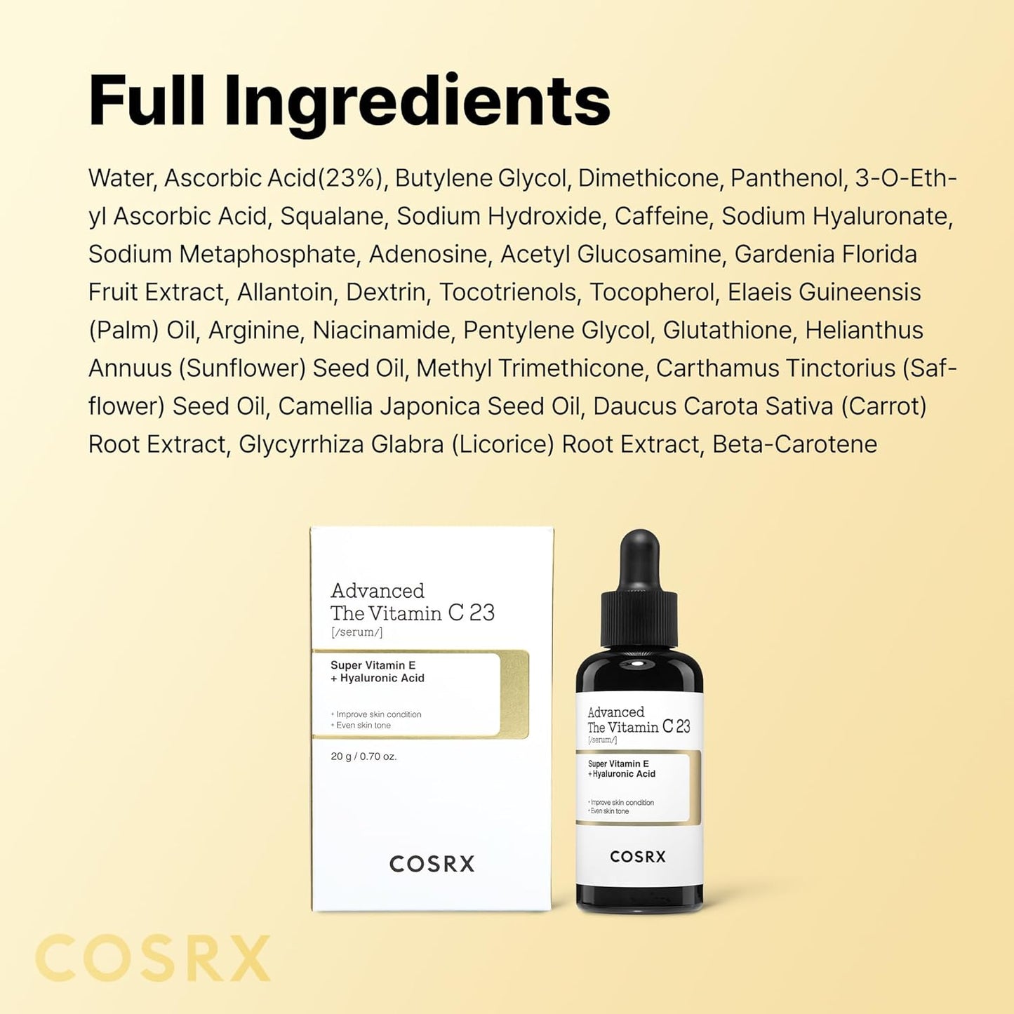 COSRX Advanced Pure Vitamin C 23% Serum | 0.7 oz