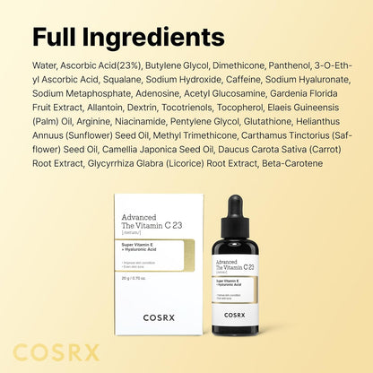 COSRX Advanced Pure Vitamin C 23% Serum | 0.7 oz