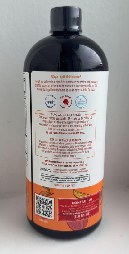 MaryRuth's Liquid Multivitamin + Hair Growth | Peach Mango