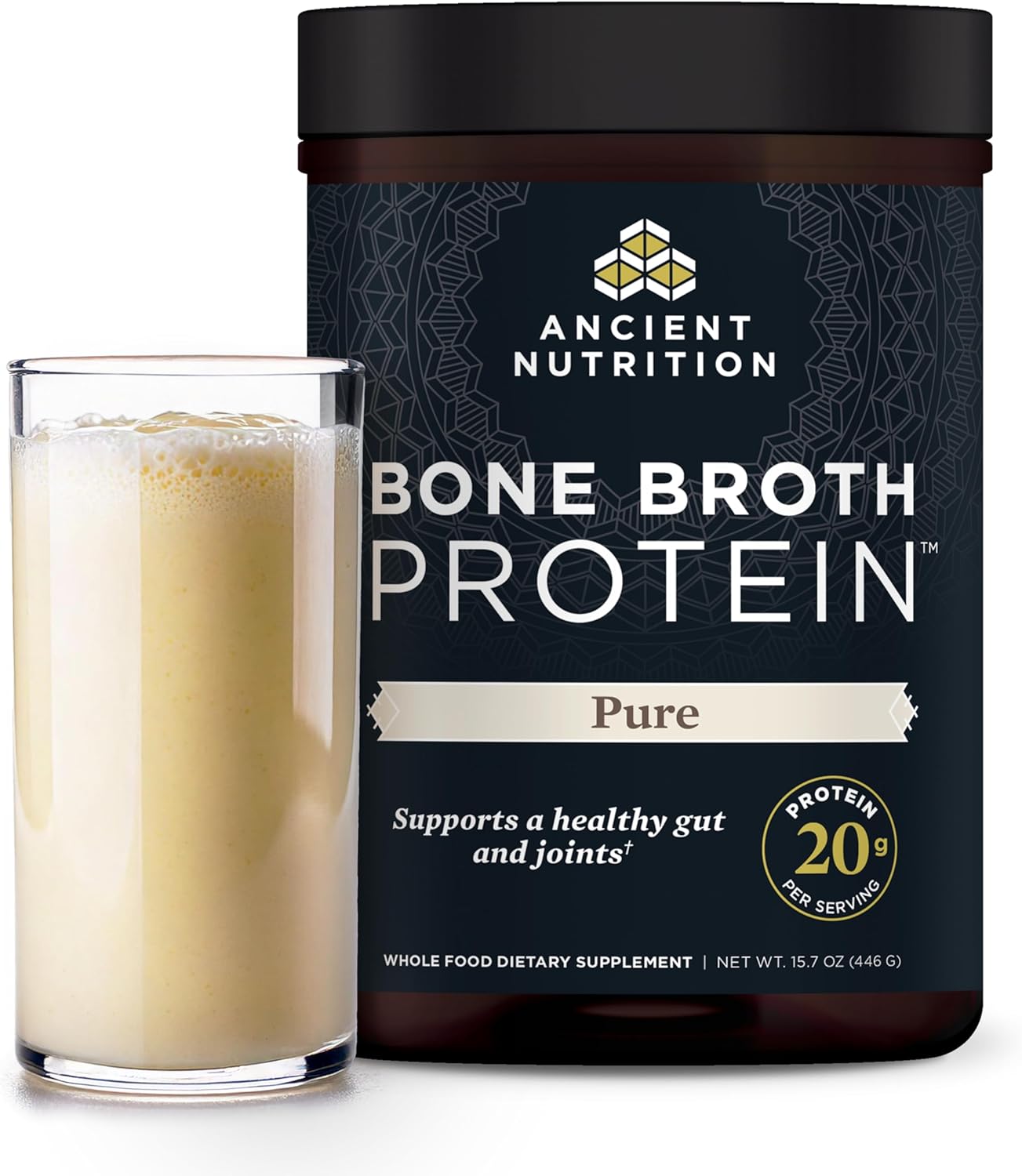 Ancient Nutrition Bone Broth Protein Powder Pure