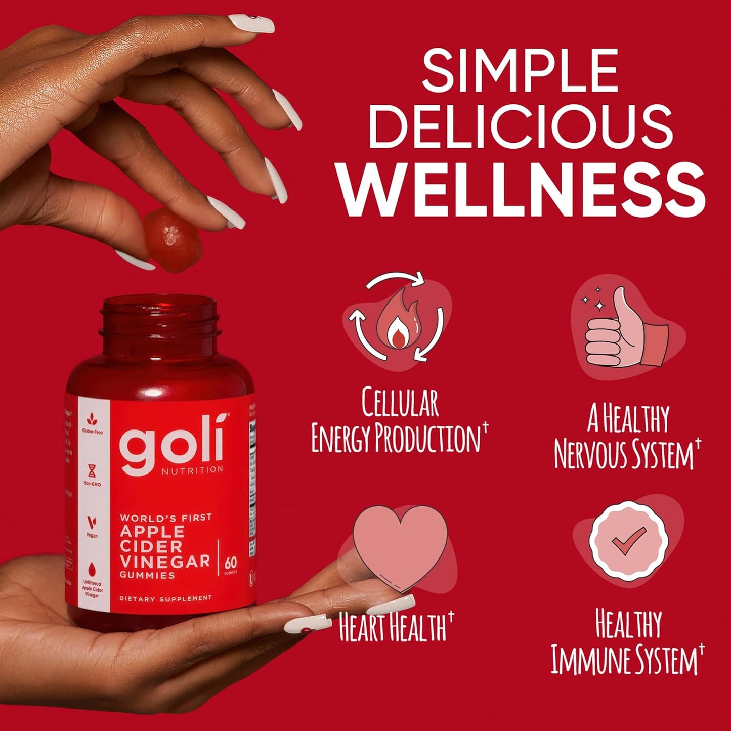 Goli Apple Cider Vinegar Gummies | 60 Count