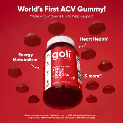 Goli Apple Cider Vinegar Gummies | 60 Count