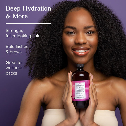 Heritage Store Organic Castor Oil Nourishing Treatment