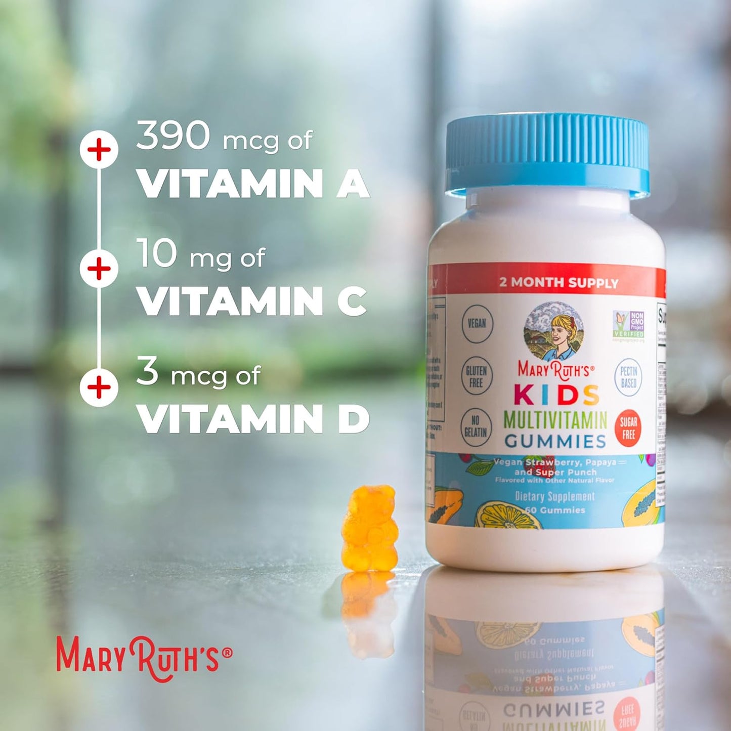MaryRuth's Kids Sugar Free Multivitamin Gummies | 60 Count