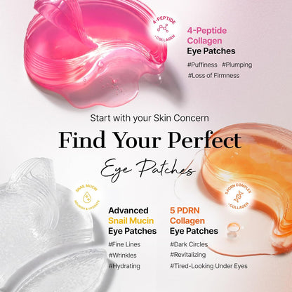 COSRX Pink Peptides Collagen Hydrogel Eye Patch | 60 Count