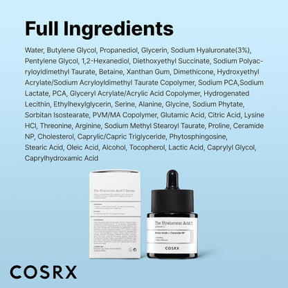 COSRX Pure Sodium Hyaluronic Acid 3% Serum | 20ml