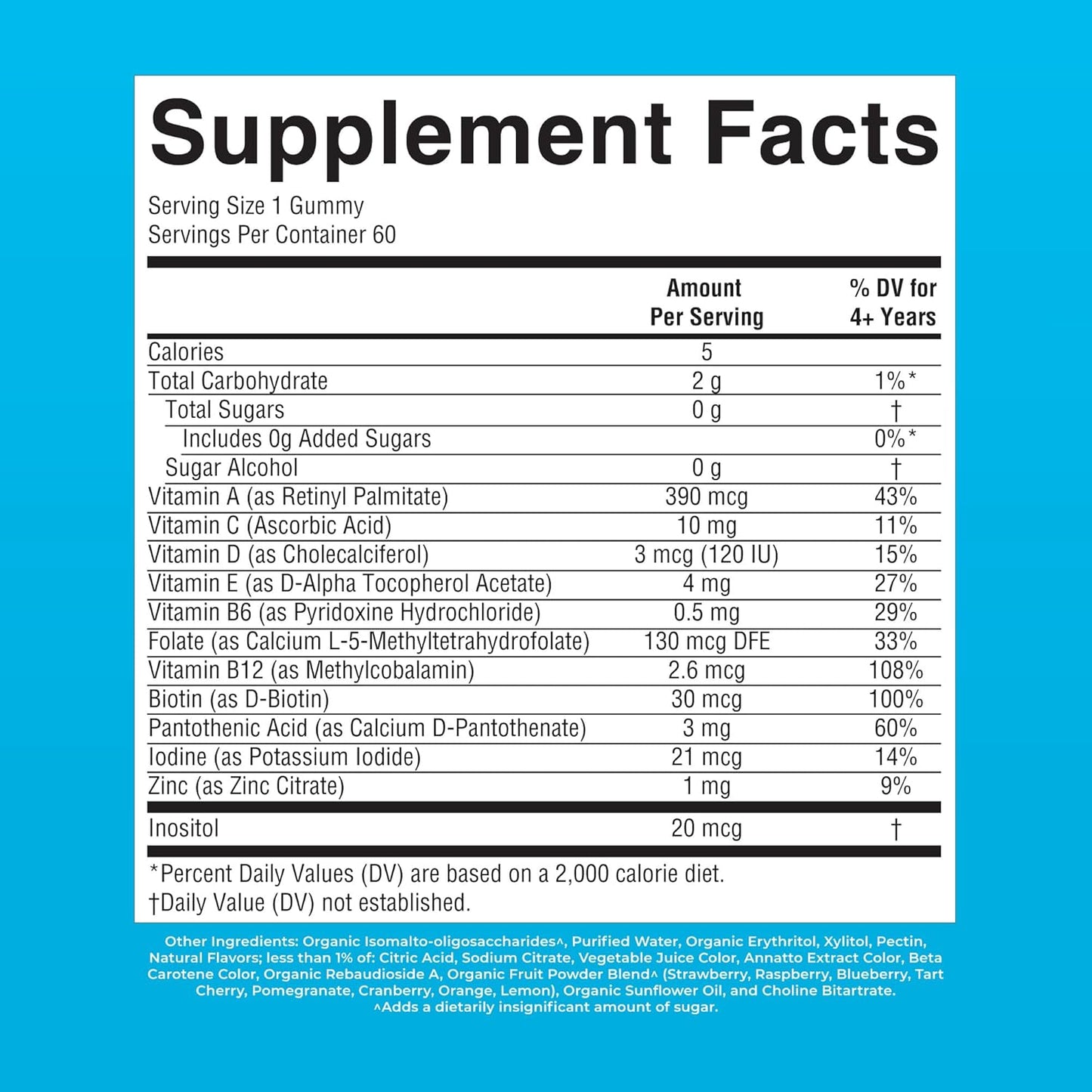 MaryRuth's Kids Sugar Free Multivitamin Gummies | 60 Count
