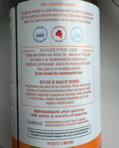 MaryRuth's Liquid Multivitamin + Hair Growth | Peach Mango