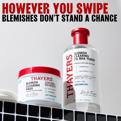 THAYERS Blemish Clearing Acne Pads | 60 Count