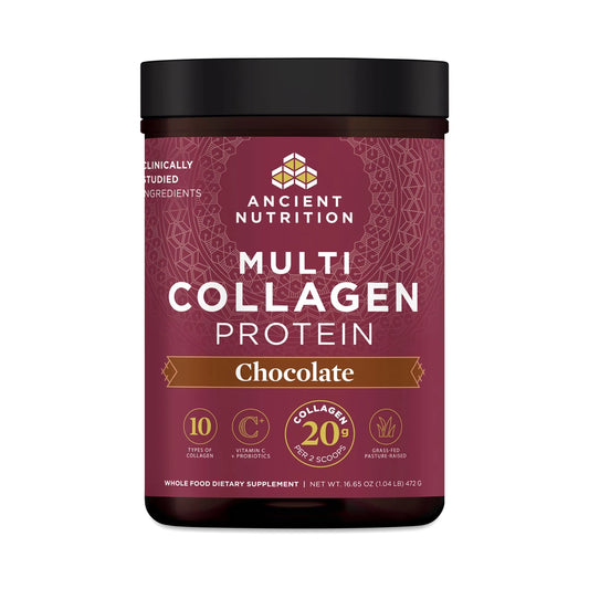 Ancient Nutrition Multi Collagen Protein Powder Chocolate | 40 Servings