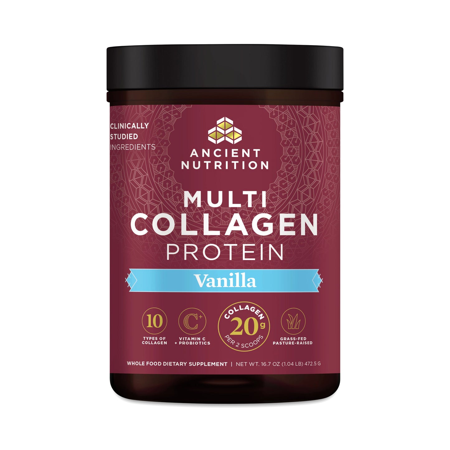 Ancient Nutrition Multi Collagen Protein Powder Vanilla | 45 Servings