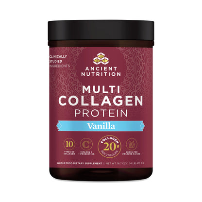 Ancient Nutrition Multi Collagen Protein Powder Vanilla | 45 Servings