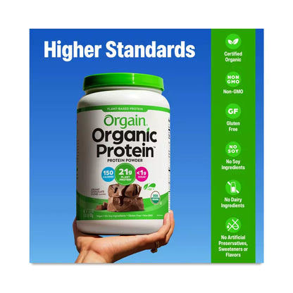 Orgain Organic Vegan Protein Powder Creamy Chocolate Fudge | 2.03 lb