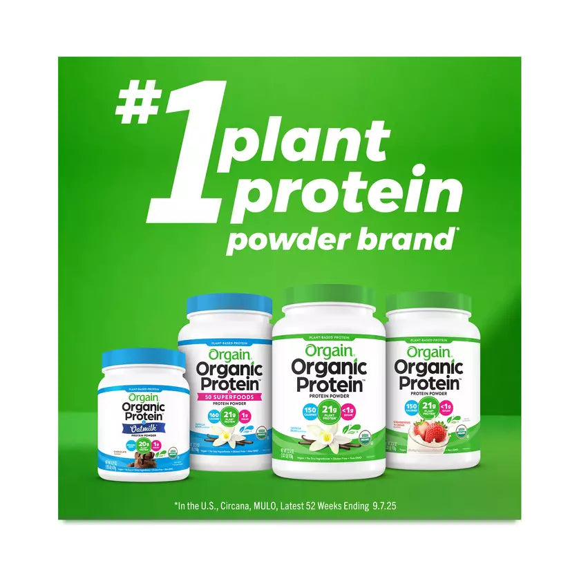 Orgain Organic Vegan Protein Powder Creamy Chocolate Fudge | 2.03 lb