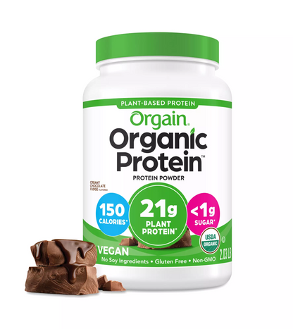 Orgain Organic Vegan Protein Powder Creamy Chocolate Fudge | 2.03 lb