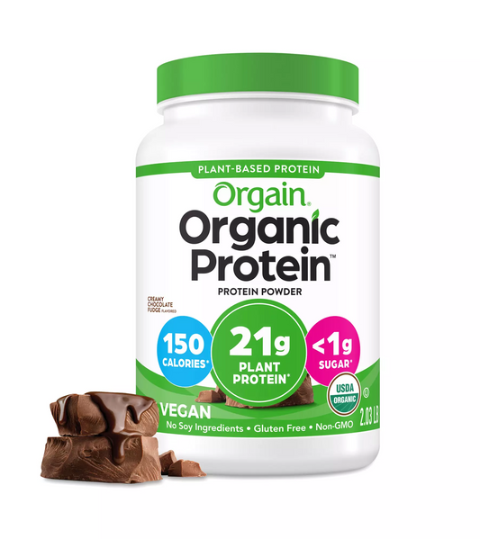 Orgain Organic Vegan Protein Powder Creamy Chocolate Fudge | 2.03 lb