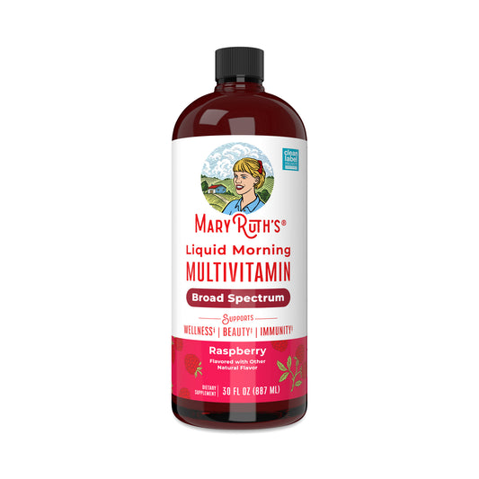 MARYRUTH'S Liquid Multivitamin for Women, Men & Kids | Broad Spectrum | Raspberry