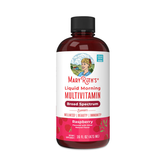 MARYRUTH'S Liquid Multivitamin for Women, Men & Kids | Broad Spectrum | Raspberry