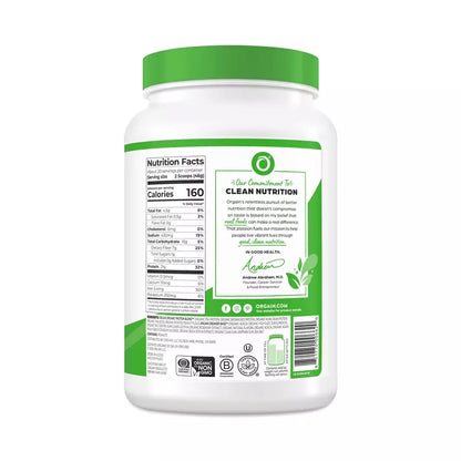 Orgain Organic Vegan Protein Powder Peanut Butter | 2.03 lb