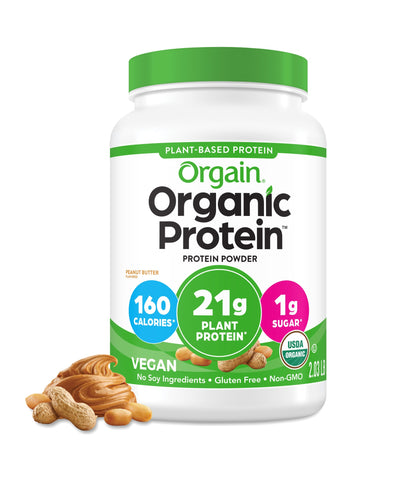 Orgain Organic Vegan Protein Powder Peanut Butter | 2.03 lb