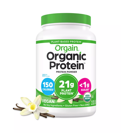 Orgain Organic Vegan Protein Powder Vanilla Bean | 2.03 lb